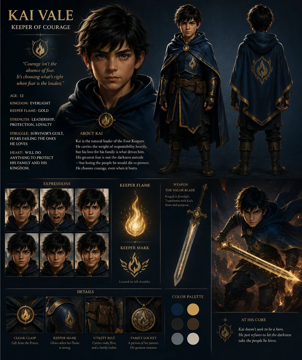 Kai Vale character sheet